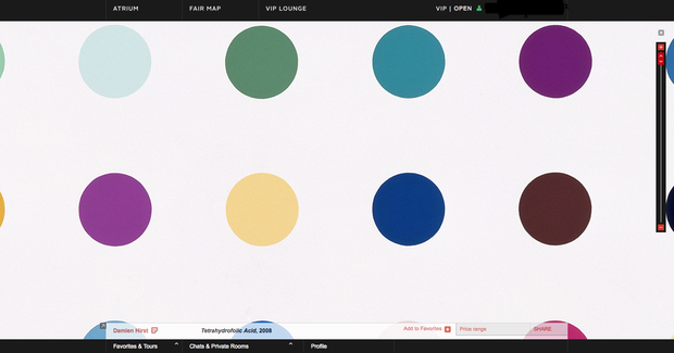 What happens when you blow up a Damien Hirst dot painting online? It still looks like a bunch of dots.